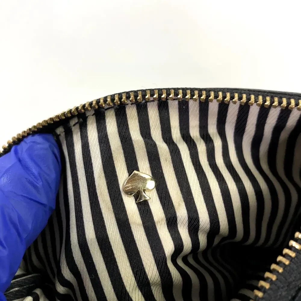 Kate Spade Black Pebbled Leather Wristlet / Clutch #Q331 PLS READ HRJ